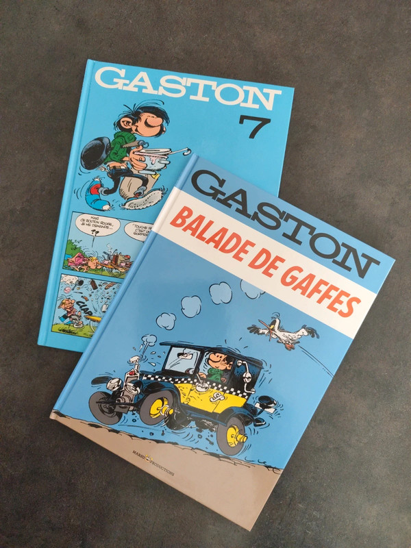 Lot 2 Gaston Lagaffe "balade de gaffes" "Gaston 7" dupuis