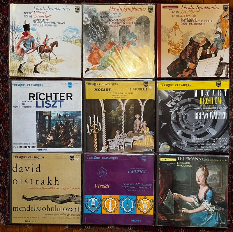 Lot de 9 Disques  Classique