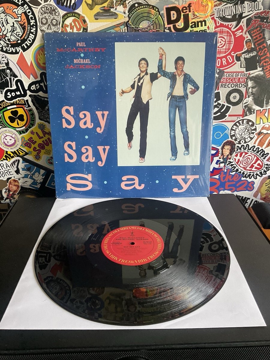 PAUL McCartney Michael Jackson Say Say Say 12” SINGLE VG++ VINYL IN SHRINK