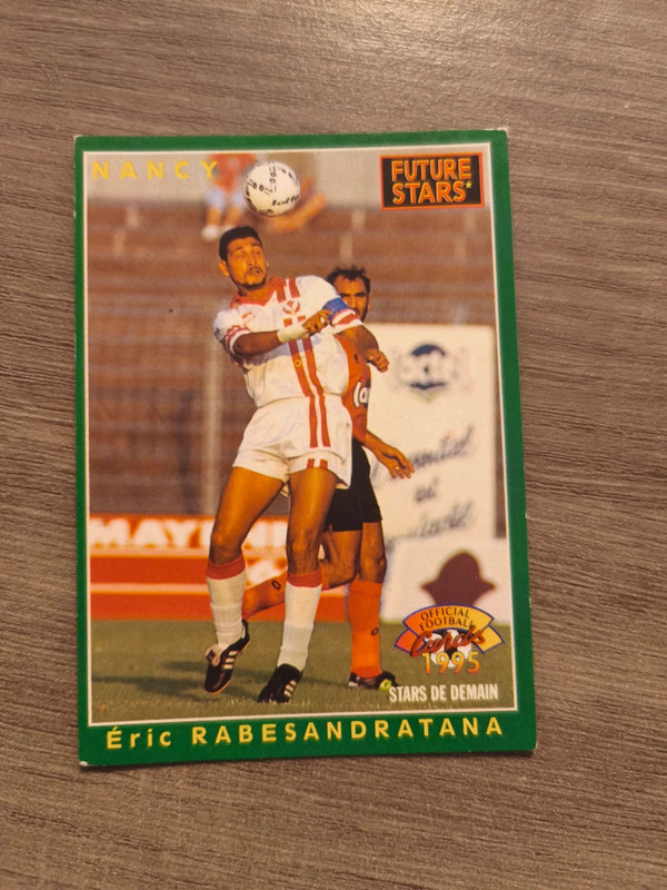 Carte Panini Eric Rabésandratana ASNL Nancy Lorraine Division 1 D1 France Star Foot Championnat