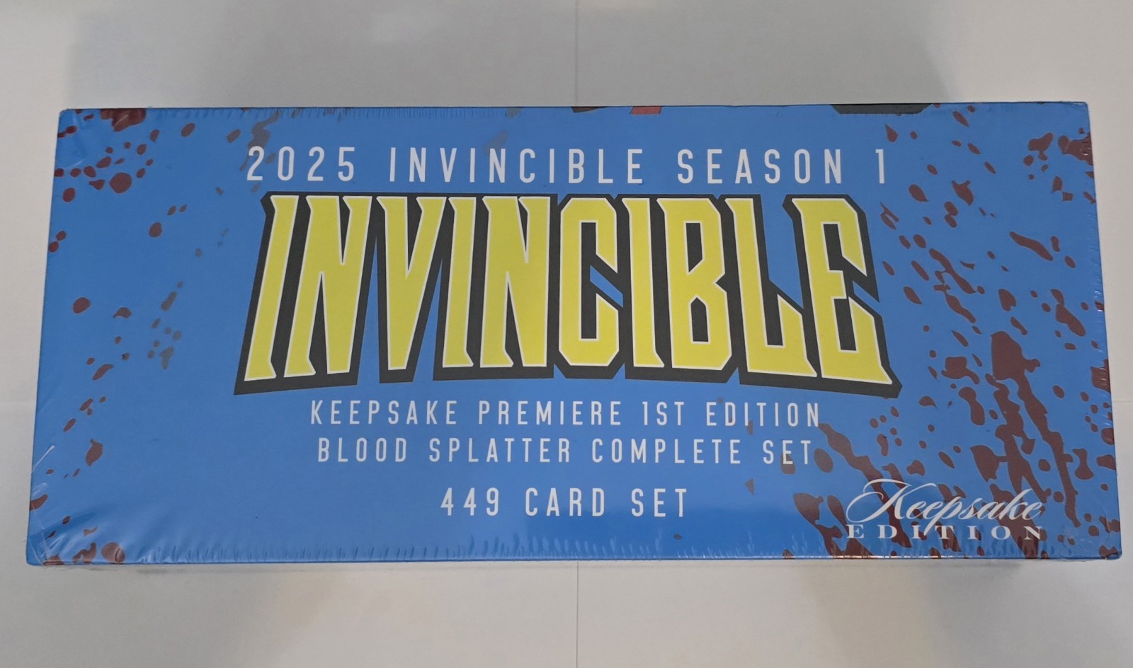 SDCC 2025 Keepsake Invincible 1a Edizione Blood Splatter 449 Card Set ~ SIGILLATO!