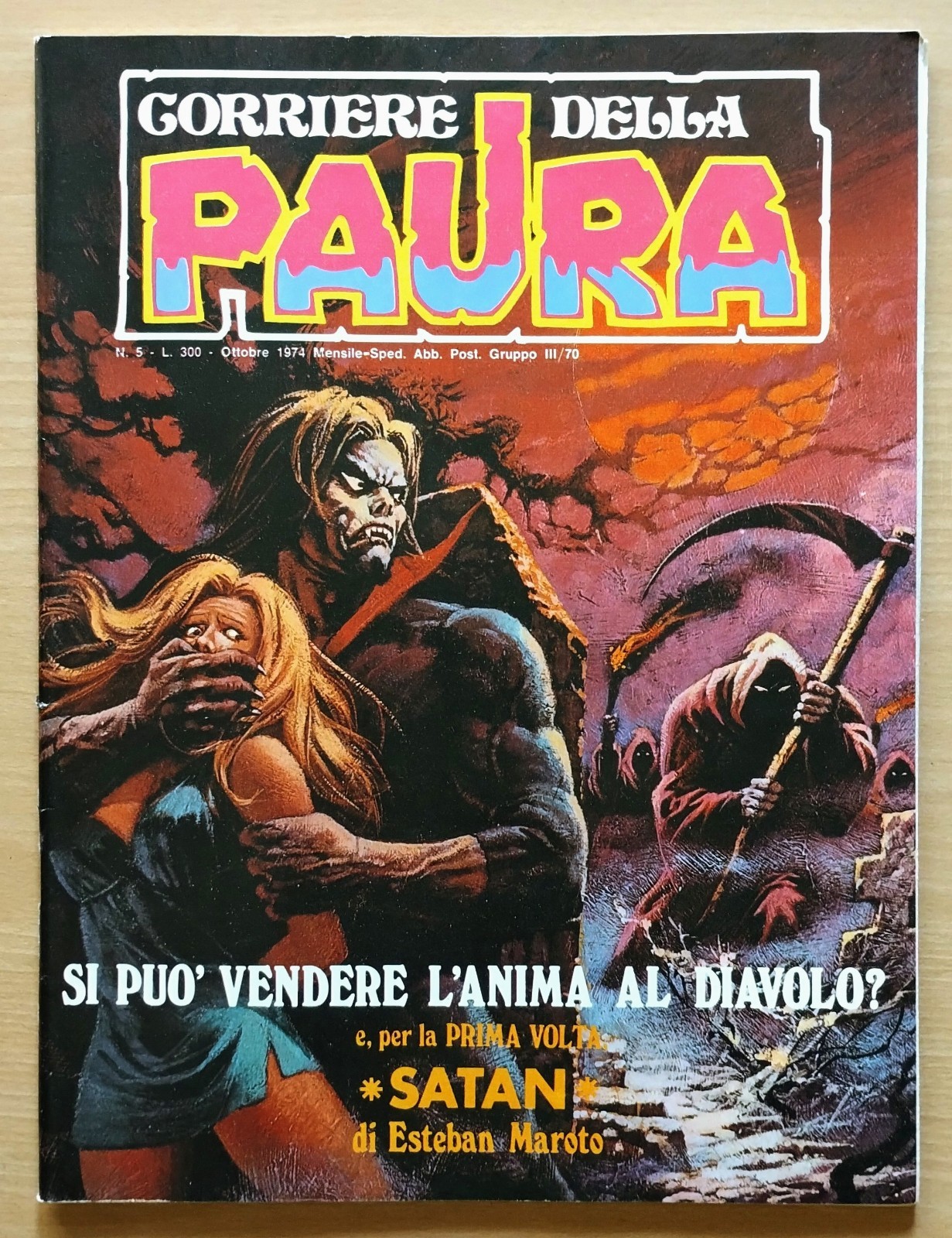 Corriere della Paura n. 5 ottobre 1974 Editoriale Corno