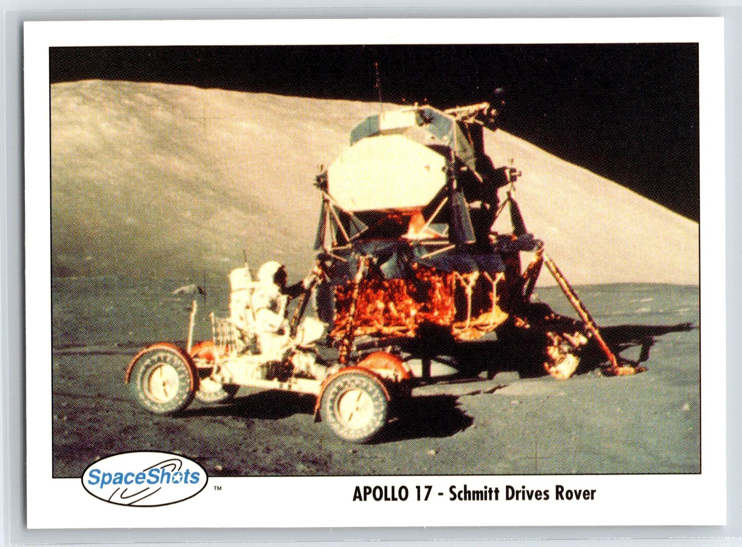 1990-92 Space Ventures Space Shots Apollo 17 - Schmitt Drives Rover #0173