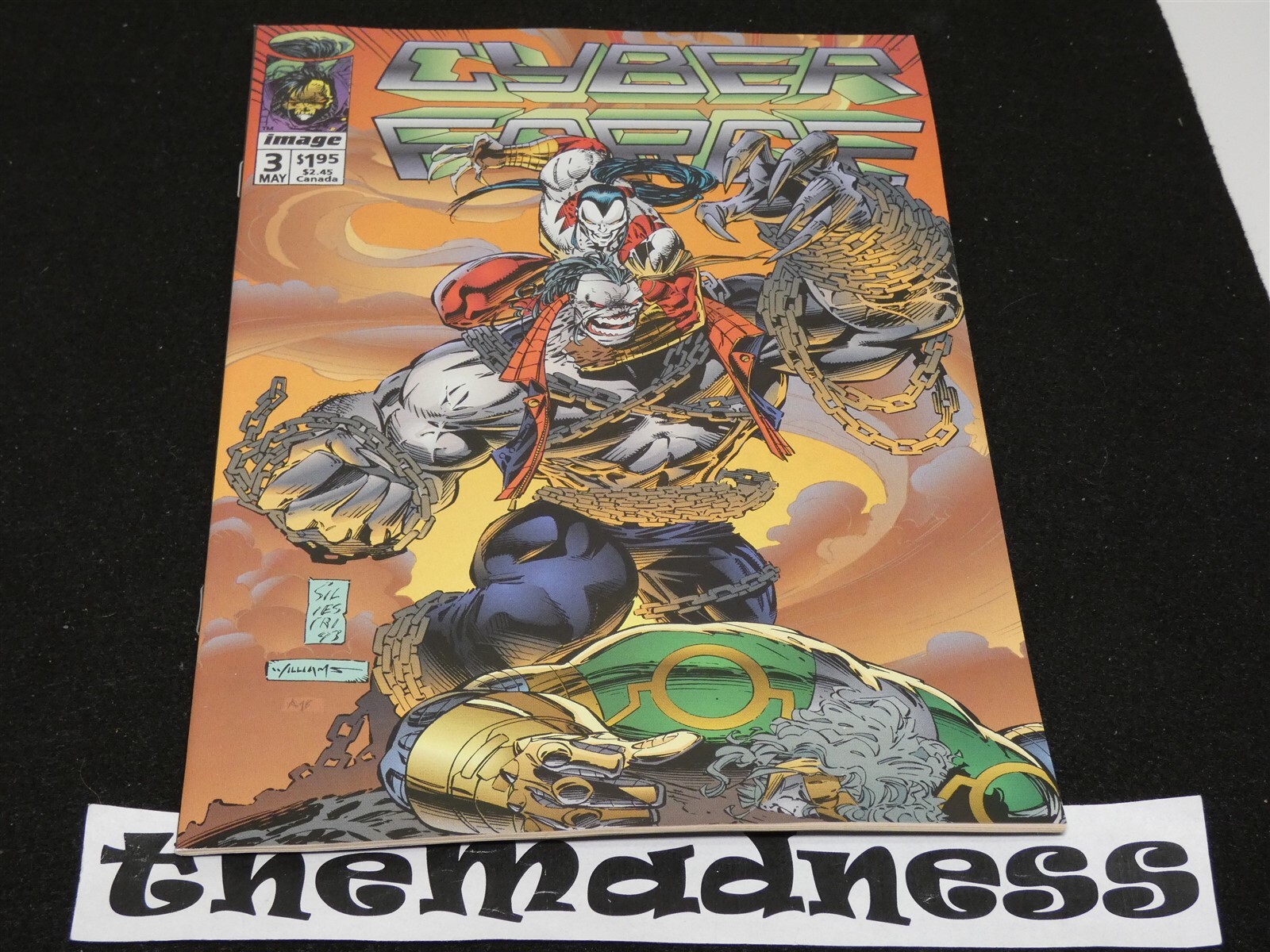 Image Comics 1993 Cyber Force #3 Marc Silvestri Art Tin Men of War Pitt non letto