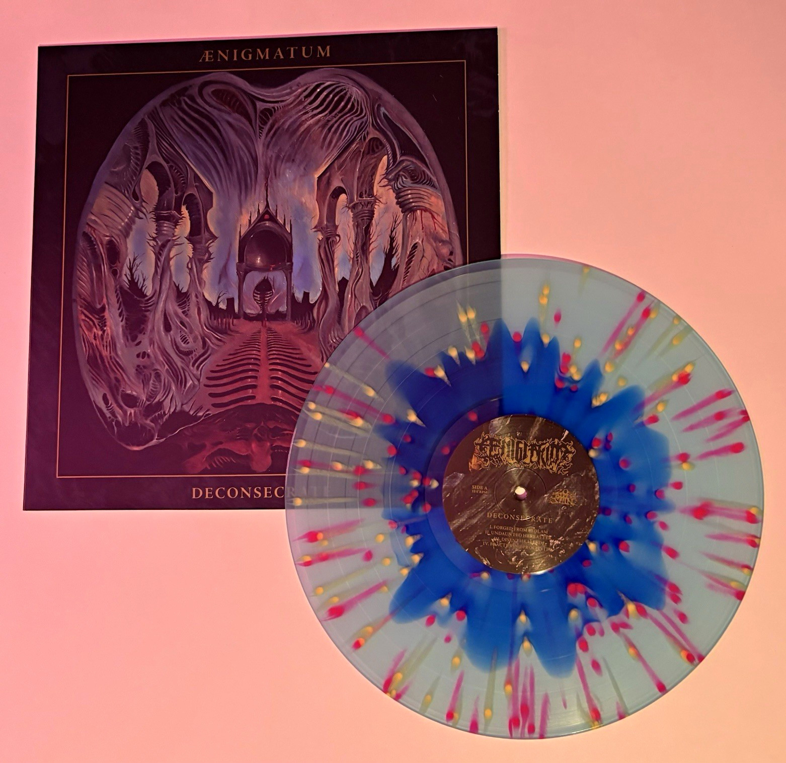 Aenigmatum Deconsecrate 12" Clear/Blue/Pink/Yellow Vinyl LP Century Media