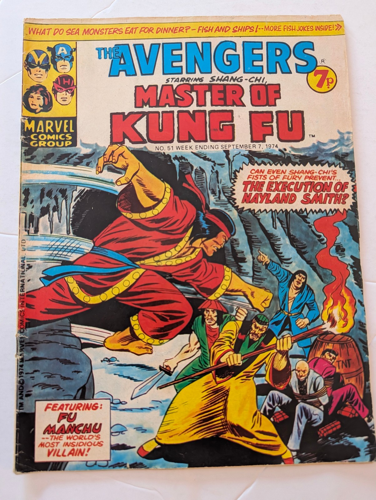 The Avengers No 51, September 7th 1974, Marvel UK.