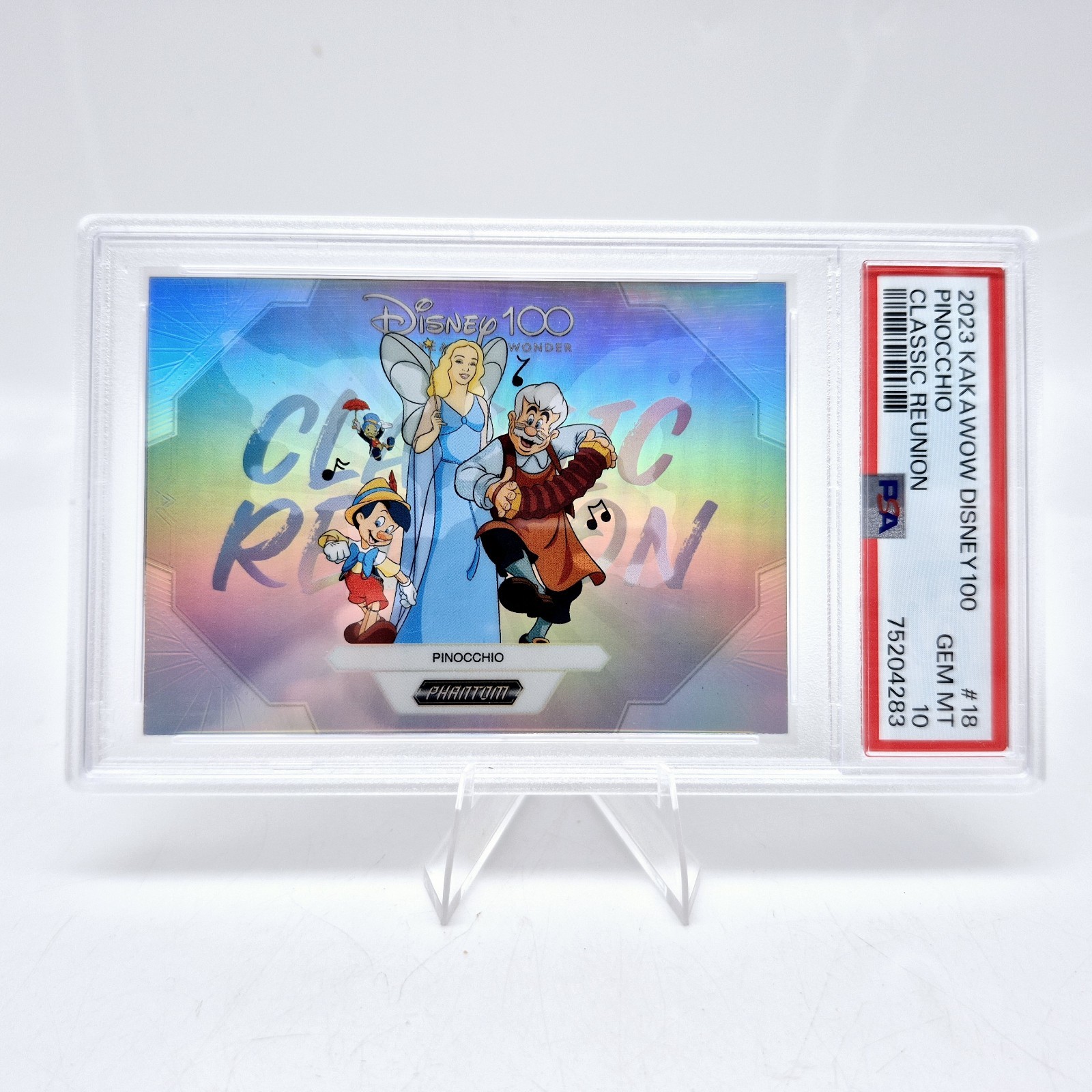 2023 Kakawow Disney 100 Classic Reunion Pinocchio #18 PSA 10