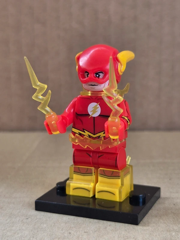 Flash Barry Allen dc comics minifigure style Lego compatible