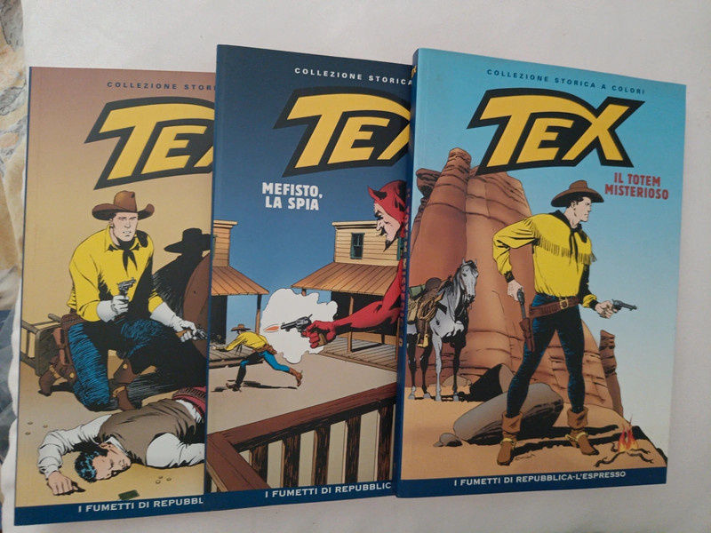 Lotto 3 volumi Tex numeri 1-2-3- Collezione Storica a Colori