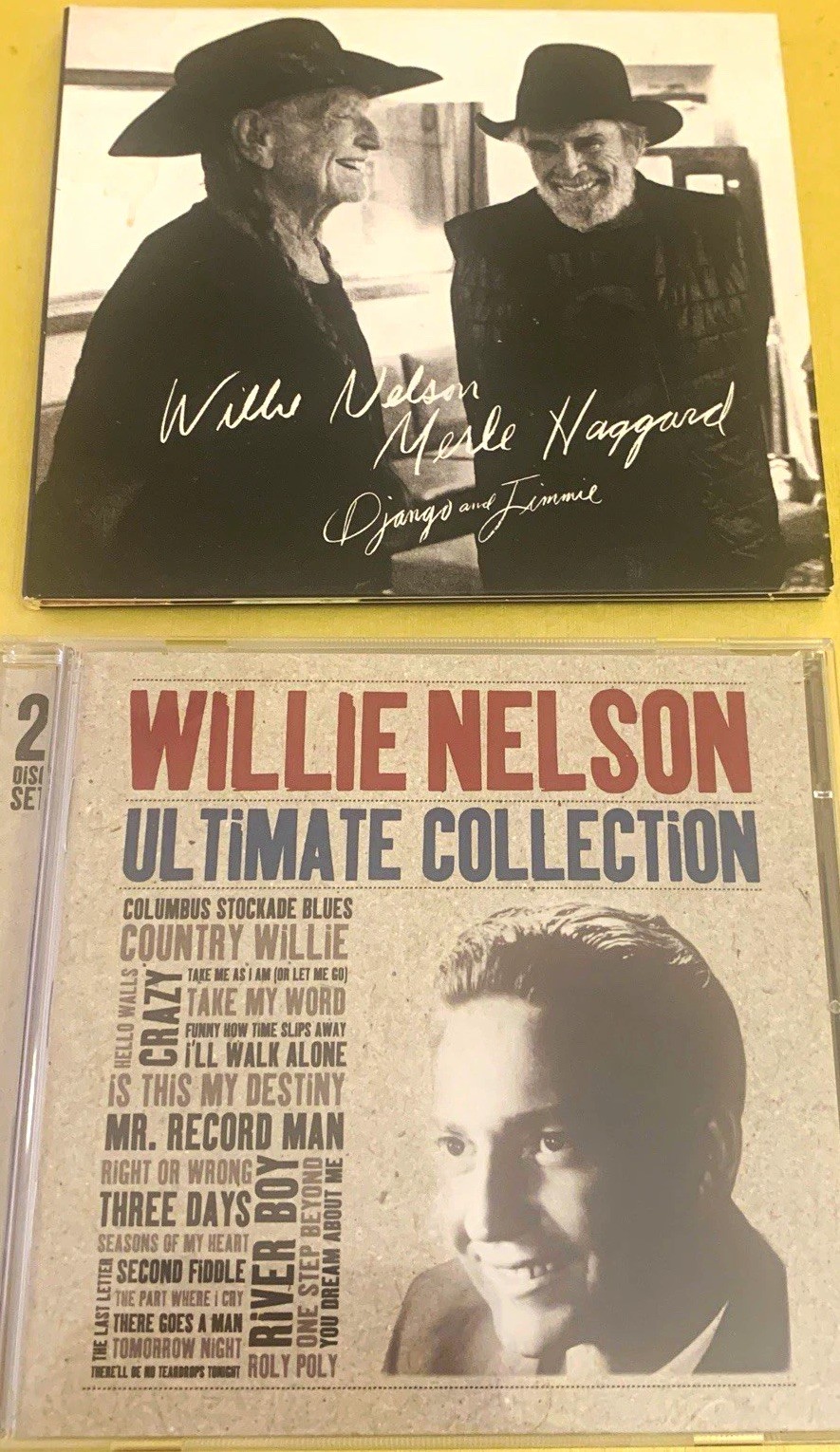 Willie Nelson 2CD Ultimate Collection & Merle Haggard Django and Jimmie 3 Discs