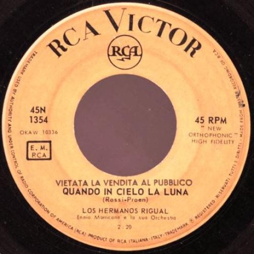 Los Hermanos Rigual - Quando In Cielo La Luna (7") (Very Good (VG)) - 1538128963