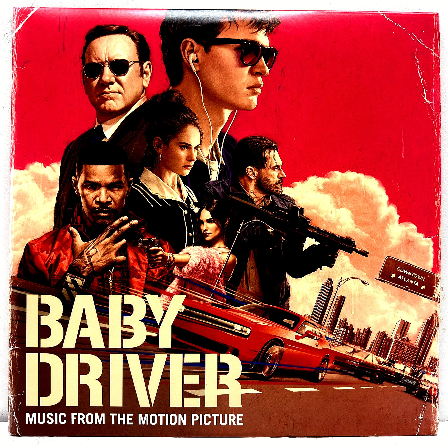 Baby Driver Soundtrack 2LP 2017 Columbia Vinyl VG+ VG+ OST Jon Spencer Beck Quee