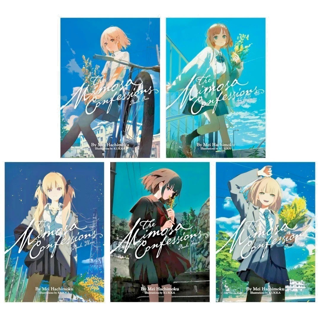 Le Confessioni della Mimosa Vol. 1-5 light novel inglese completo Mei Hachimoku |DHL