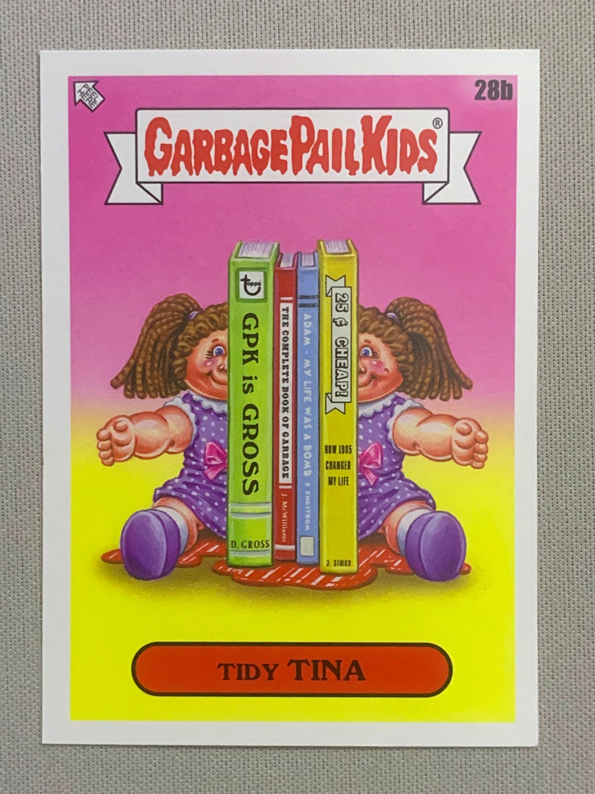 2022 Topps Garbage Pail Kids Book Worms: Tidy Tina 28b (NM-MT)