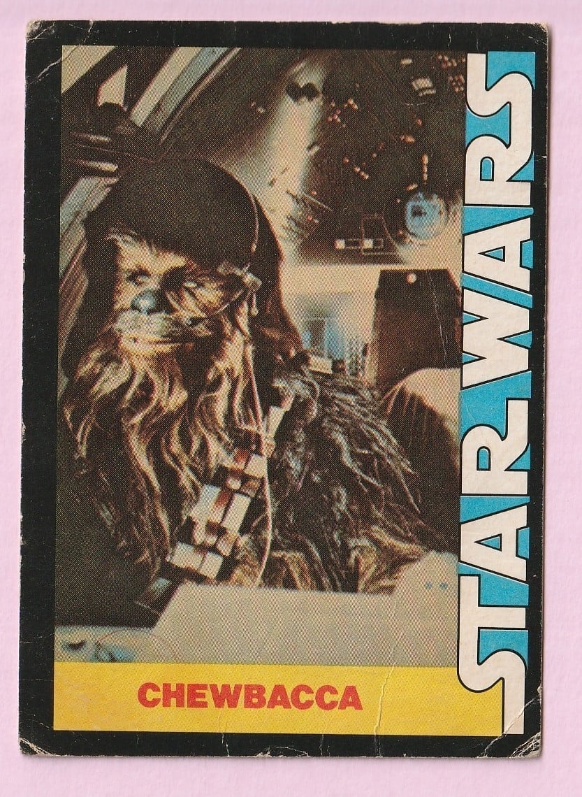 1977 Star Wars Topps Wonder Bread Chewbacca Rookie Trading Card #9 *S6