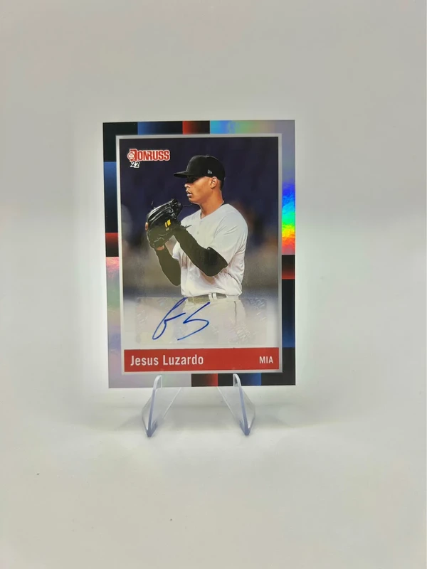 Jesus Luzardo Autograph Donruss Panini 1988 Retro #R88S-JL Miami Marlins