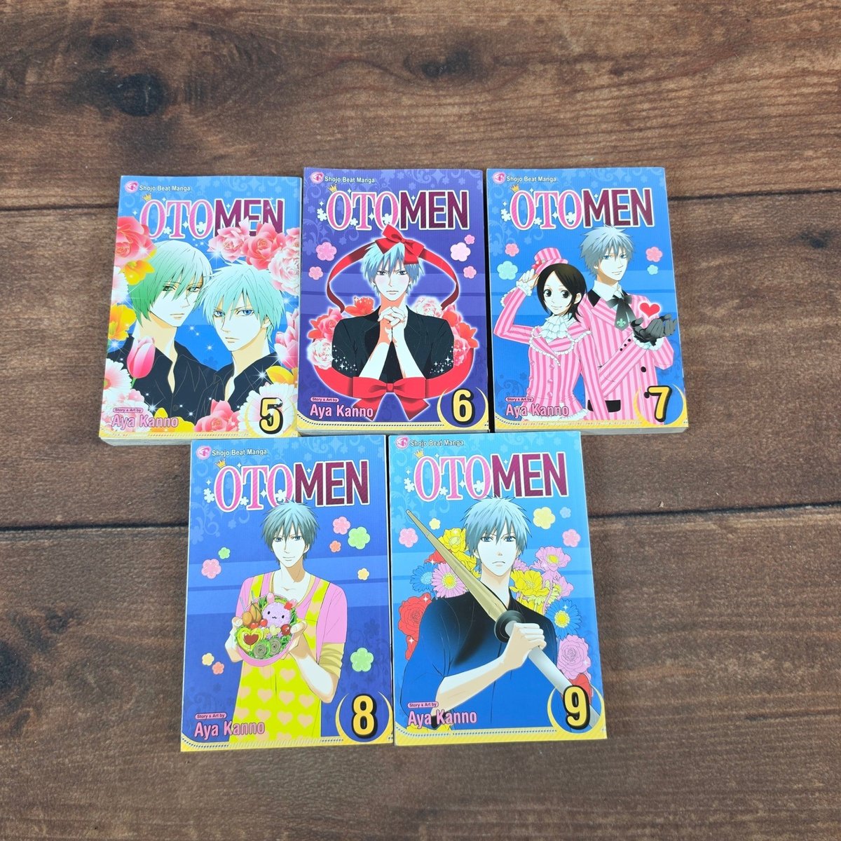 Lotto manga Viz Media Otomen Aya Kanno volumi 5-9 misti buoni shojo beat inglesi