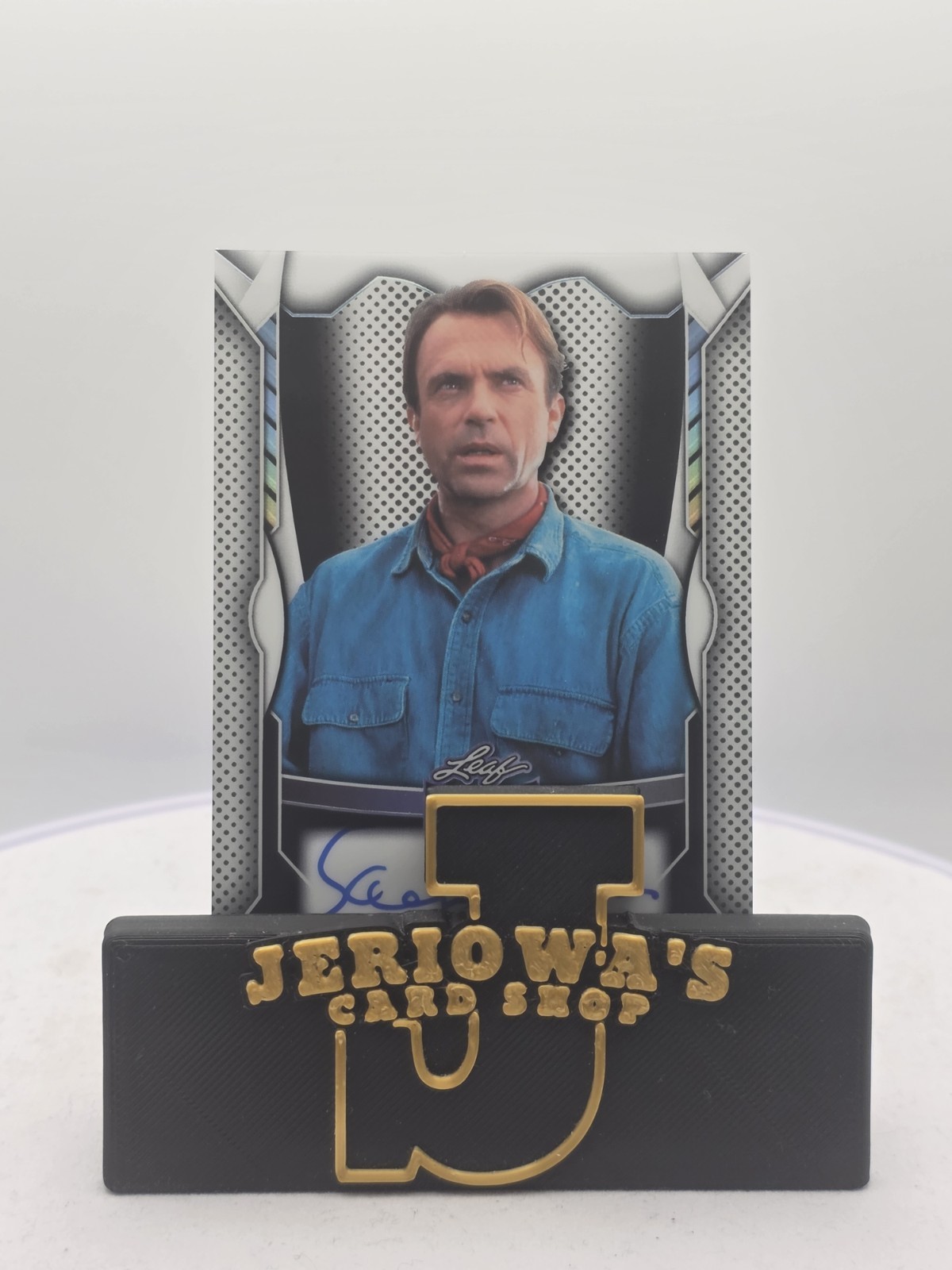 2026 Leaf Metal Pop Century Metal Auto Sam Neill #MA-SN1 – White Shimmer /9