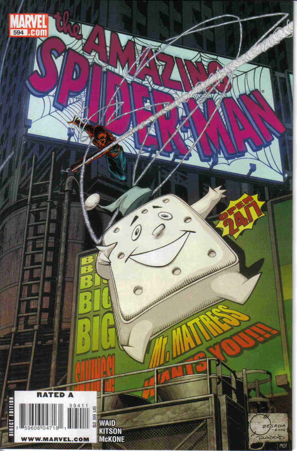 AMAZING SPIDER-MAN #594 / MARK WAID / BARRY KITSON / MARVEL COMICS 2009