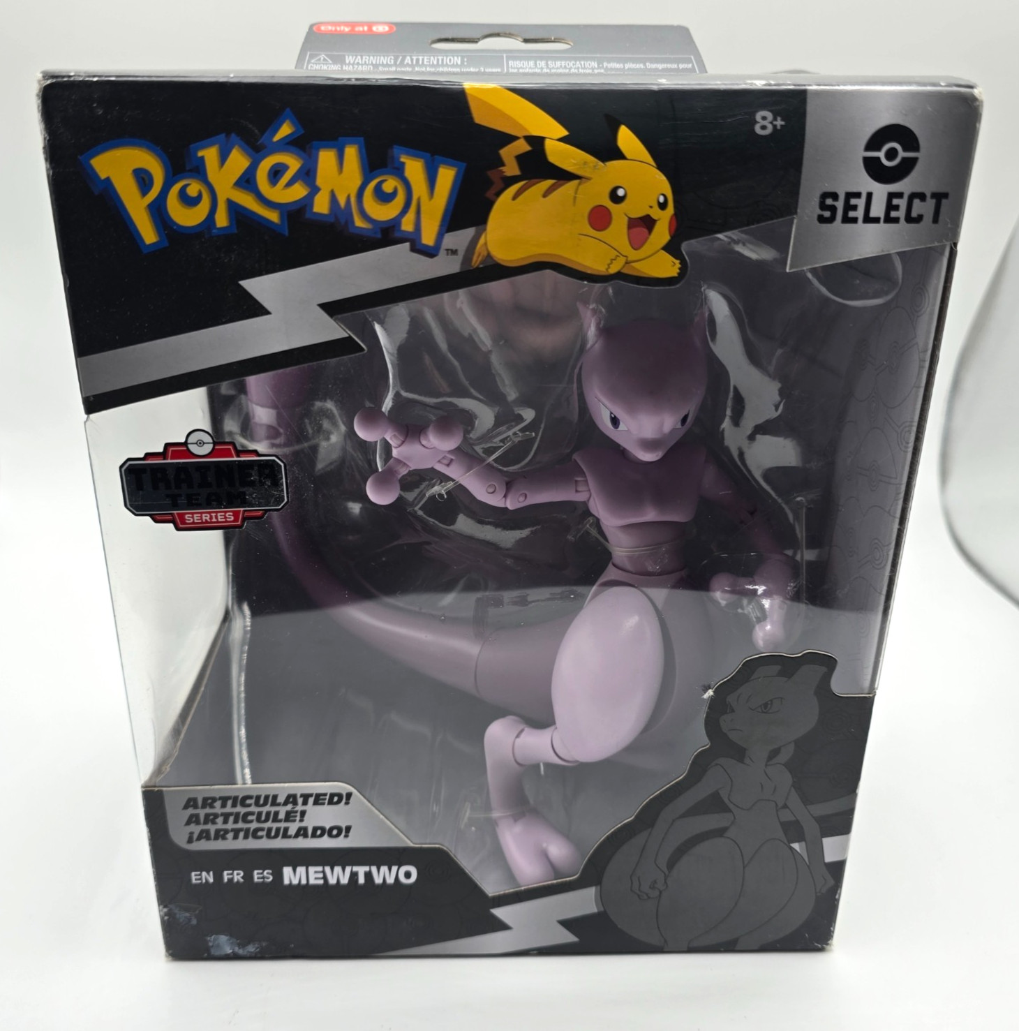 Pokemon Select Trainer Team Series 5 Modellino Articolato MEWTWO Nuovo/Sigillato