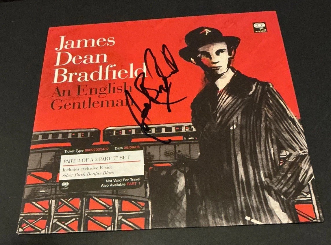 James Dean Bradfield - English Gentleman 7” Vinyl Signed Autograph Vinyl Manics