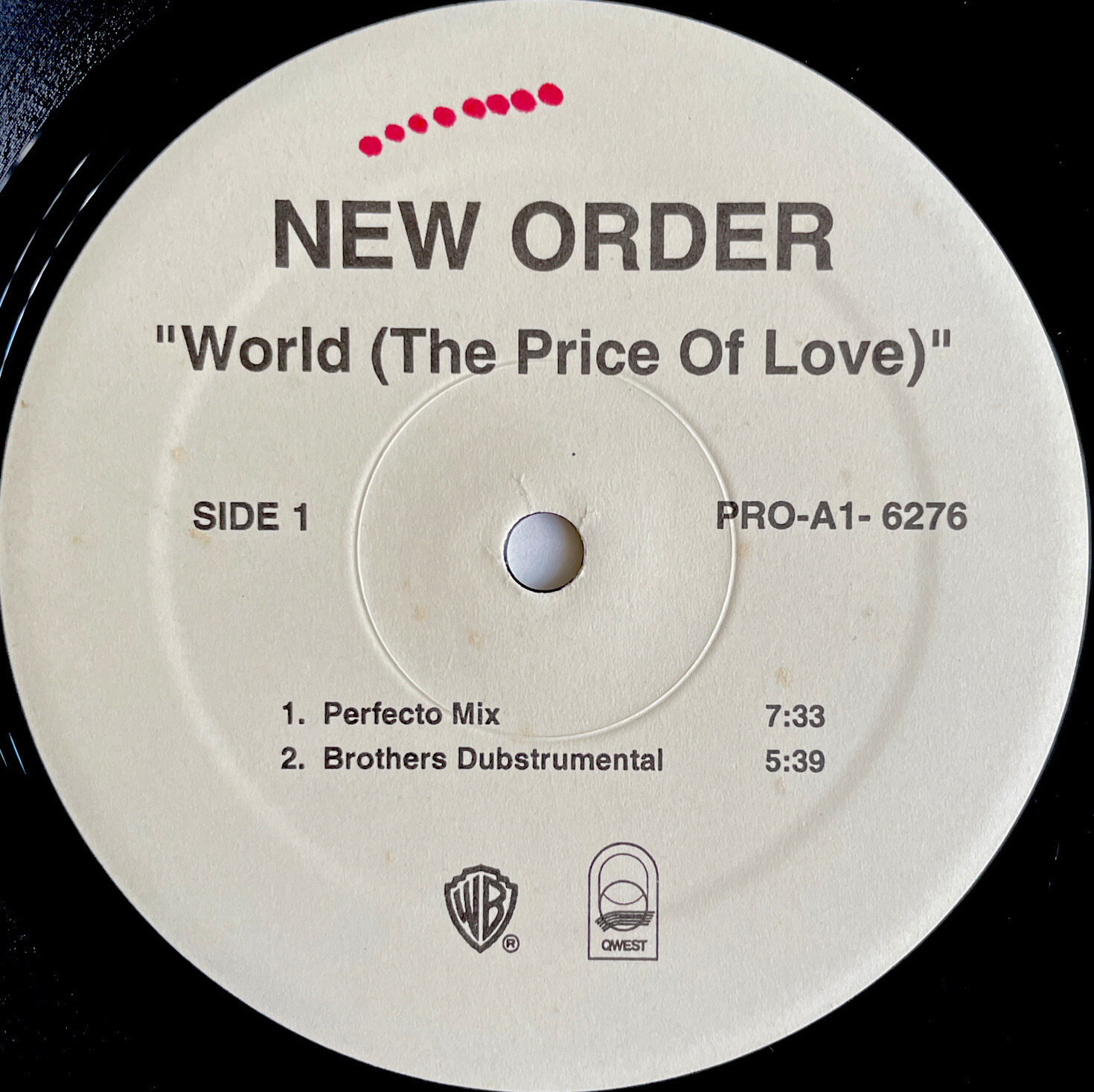 NEW ORDER -World (The Price If Love)- Rare US Double 12” White Label Promo Vinyl