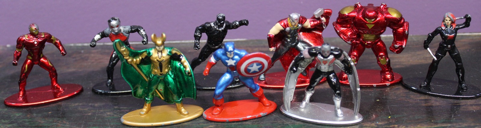 MARVEL Nano Metalfigs 2020 Jada Toys lotto sfuso di 9