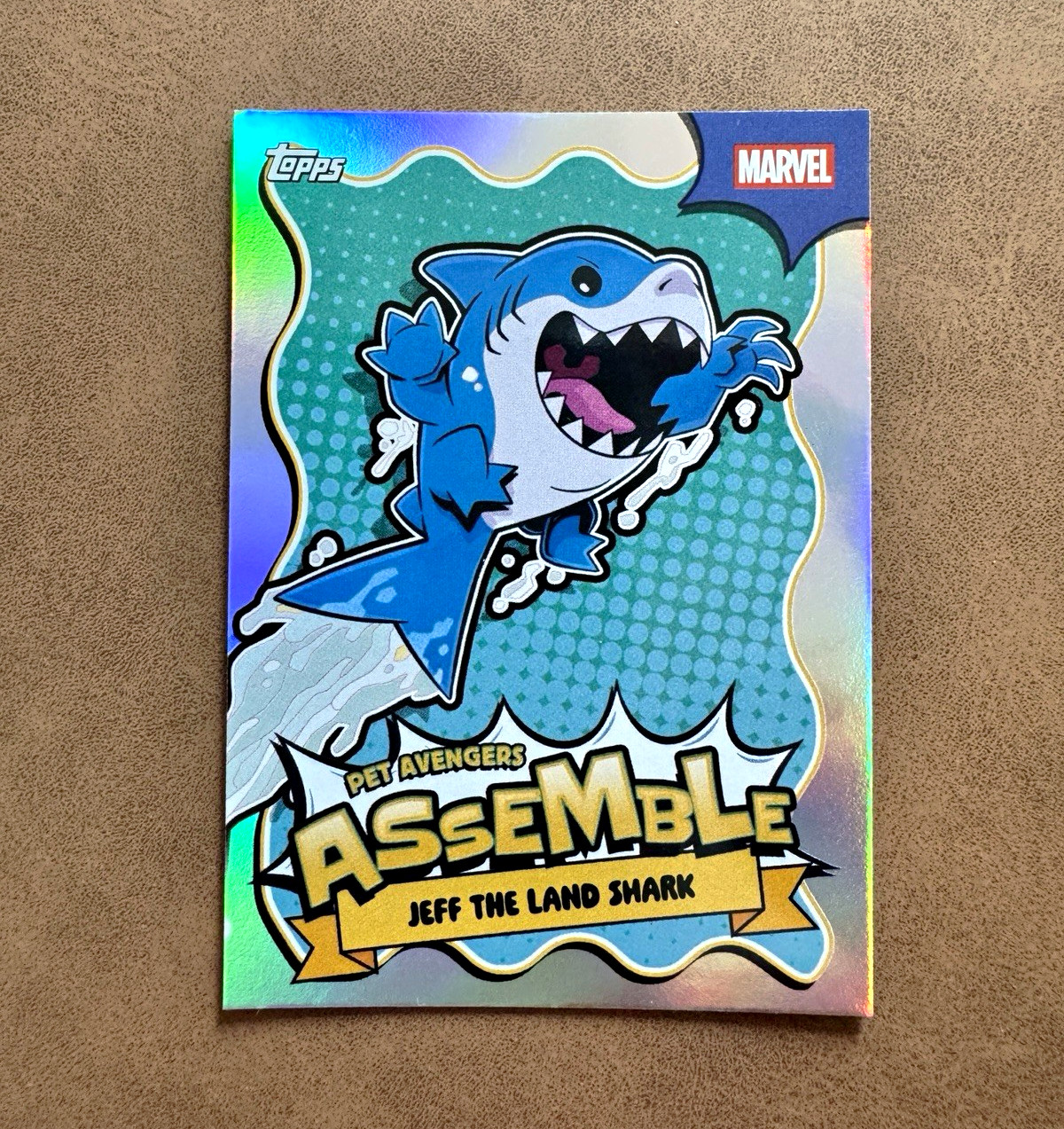 Topps Marvel 2026 Neon Pet Avengers Assemble Trading Card Jeff PAA-6 Parallel