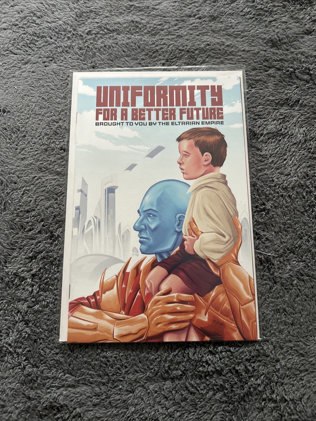 POWER RANGERS PRIME #1 1:10 DOALY UNIFORMITY FOR BETTER FUTURE VARIANT COMIC BA