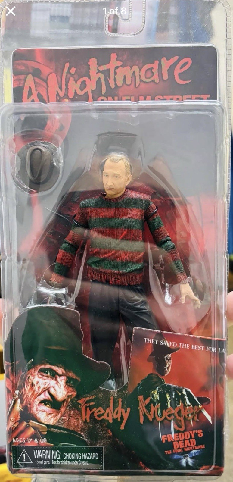 NECA A Nightmare On Elm Street Freddy Krueger Robert England Figure