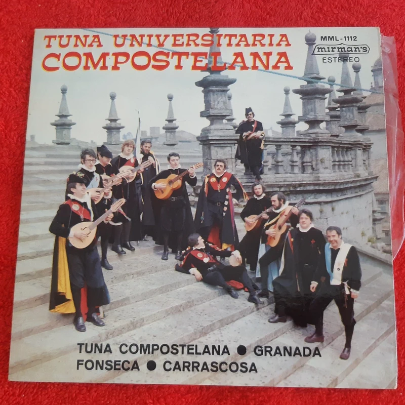 Disco Vinil Single EP Tuna Universitaria Compostelana - Tuna Compostelana + 3 músicas