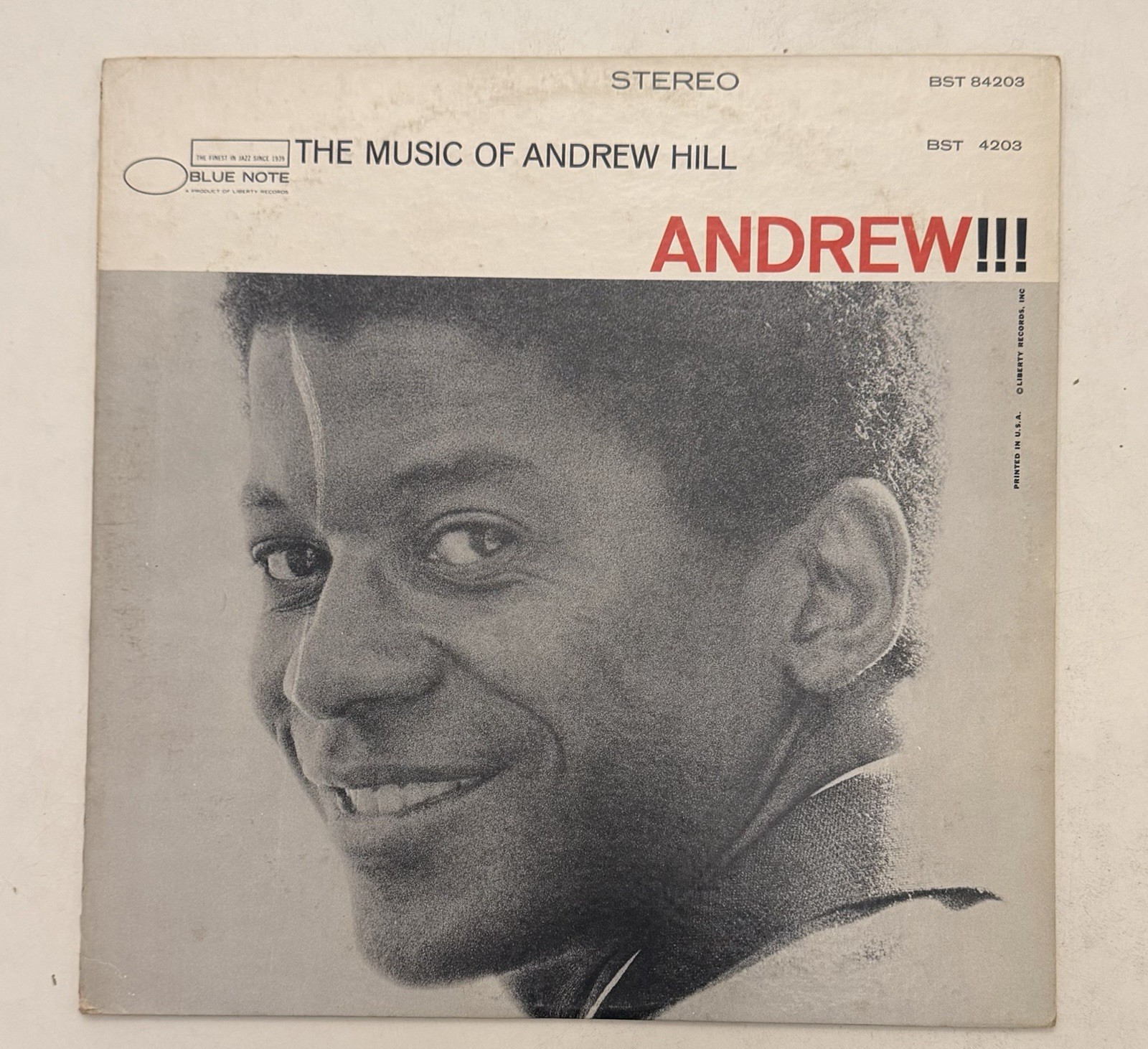 Andrew Hill - Andrew!!! - Blue Note – BST 84203,  US 1968 Stereo