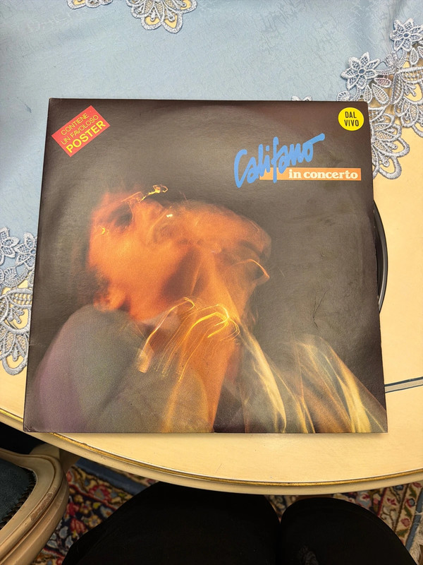 Il vinile Califano in concerto (registrato dal vivo al Blue Moon di Ogliastro Marina)  1982