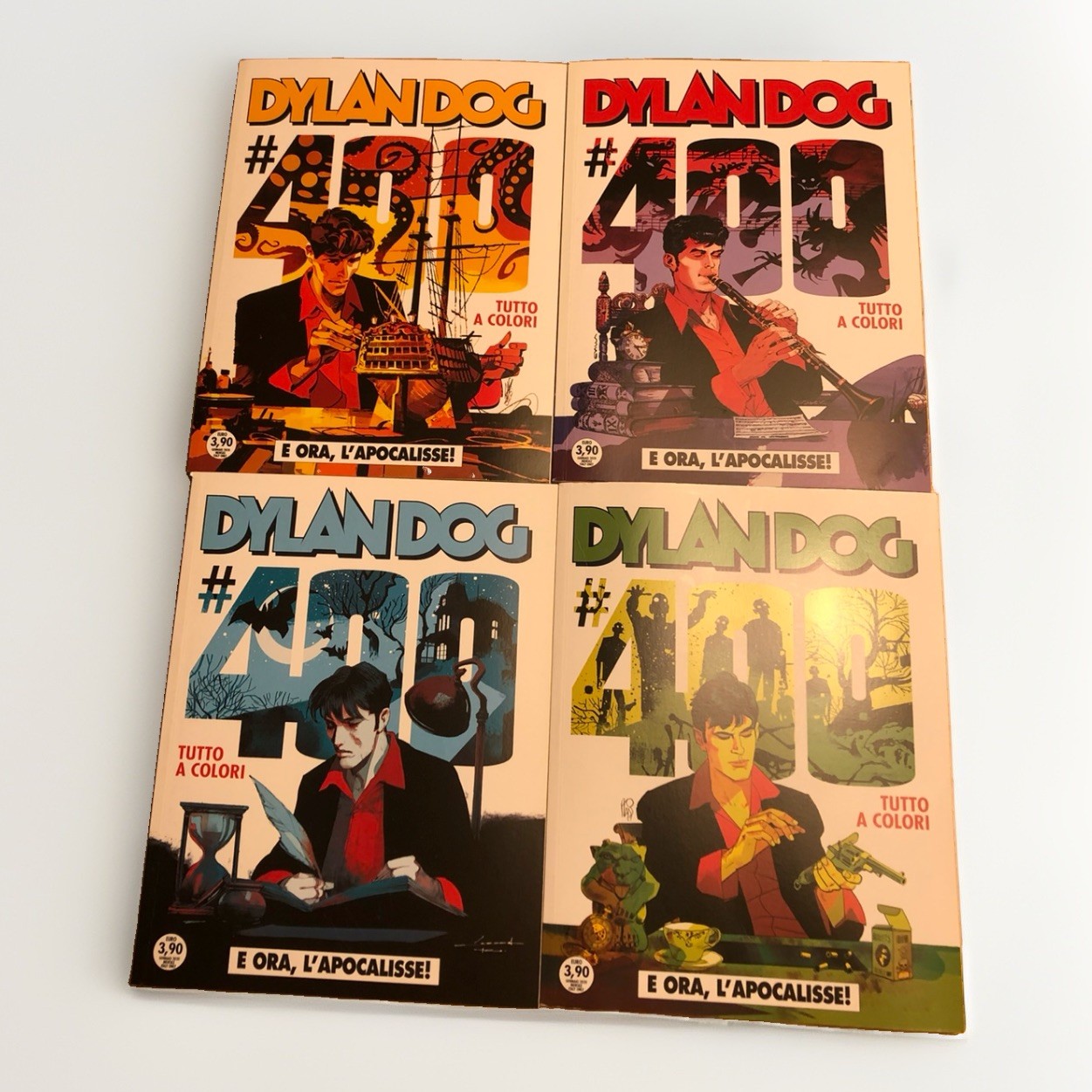Dylan Dog set 4 varianti a colori Tiziano Sclavi