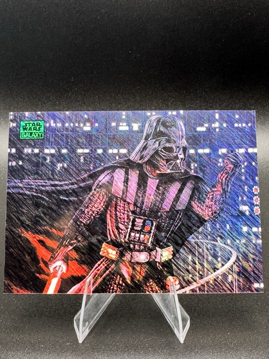 2026 Topps Chrome Star Wars Galaxy Darth Vader #53 Green Shimmer Refractor /199