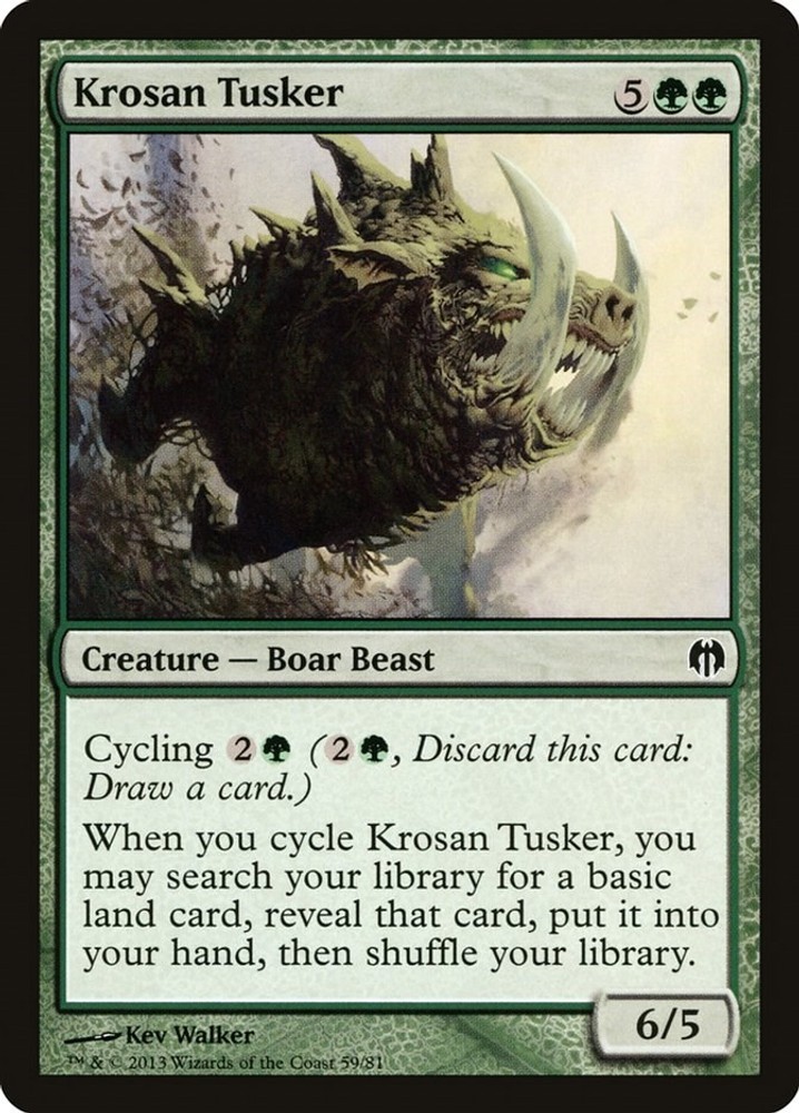Krosan Tusker - 59 - quasi nuovo - Duel Deck: Heroes vs. Monsters