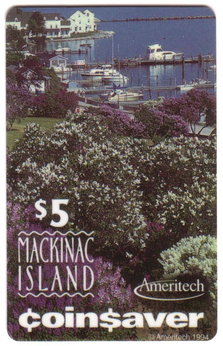 Mackinac Isola Coinsaver (Lilla Fest & Barche IN Harbor) Sigillato! Telefono
