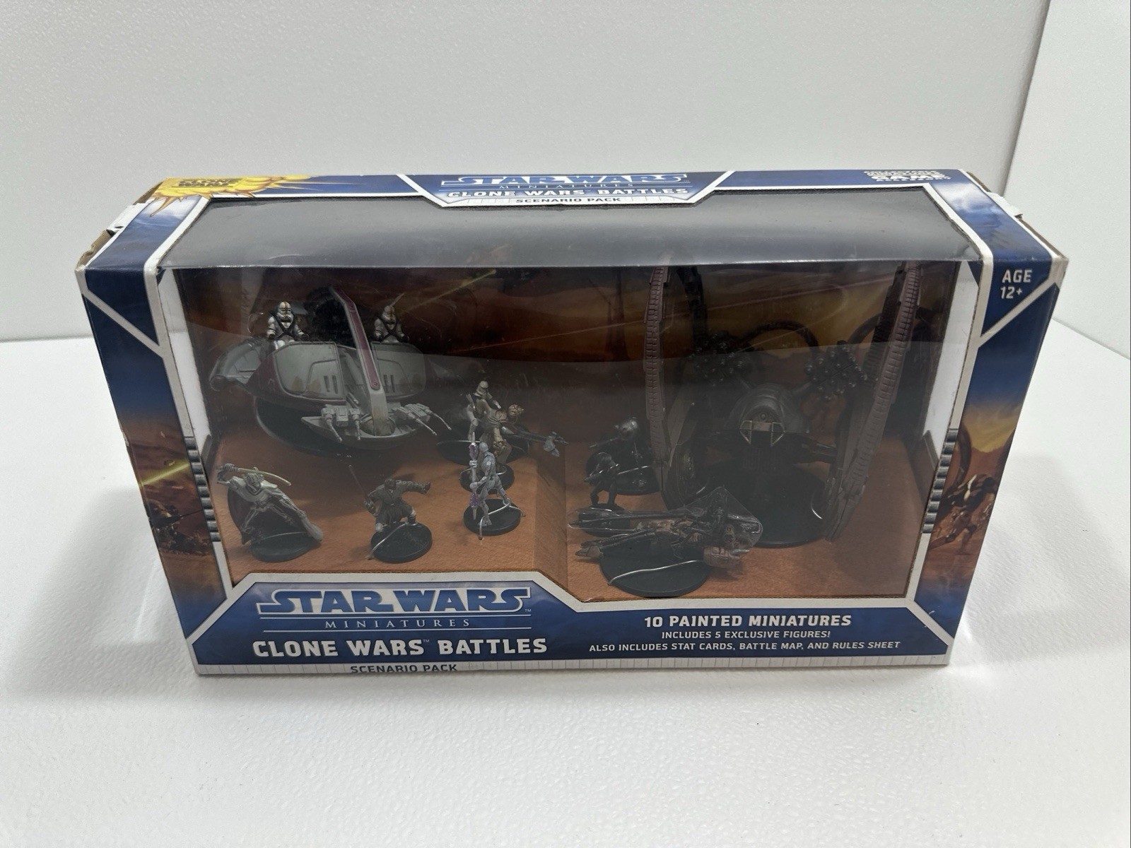 Star Wars Miniatures Clone Wars Battles Scenario Pack- 10 Painted Factory Sealed