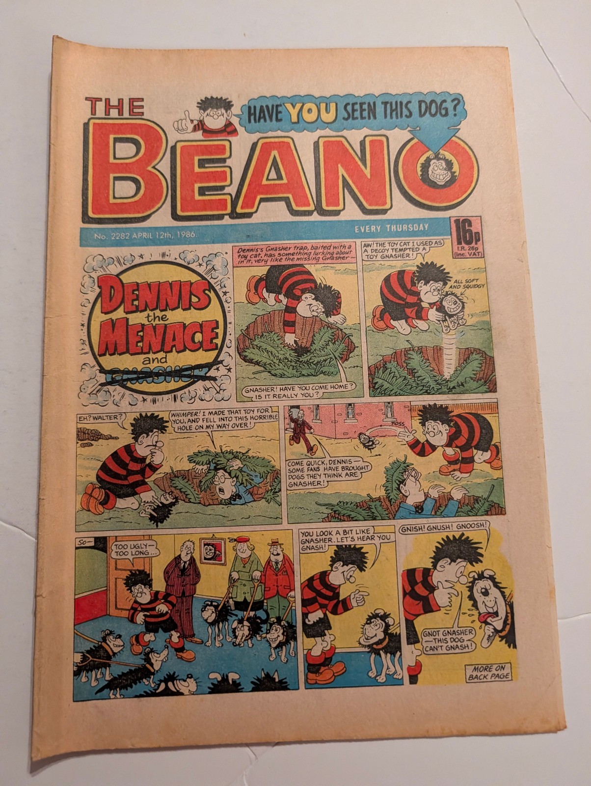 Beano Comic No 2282, April 12th 1986.