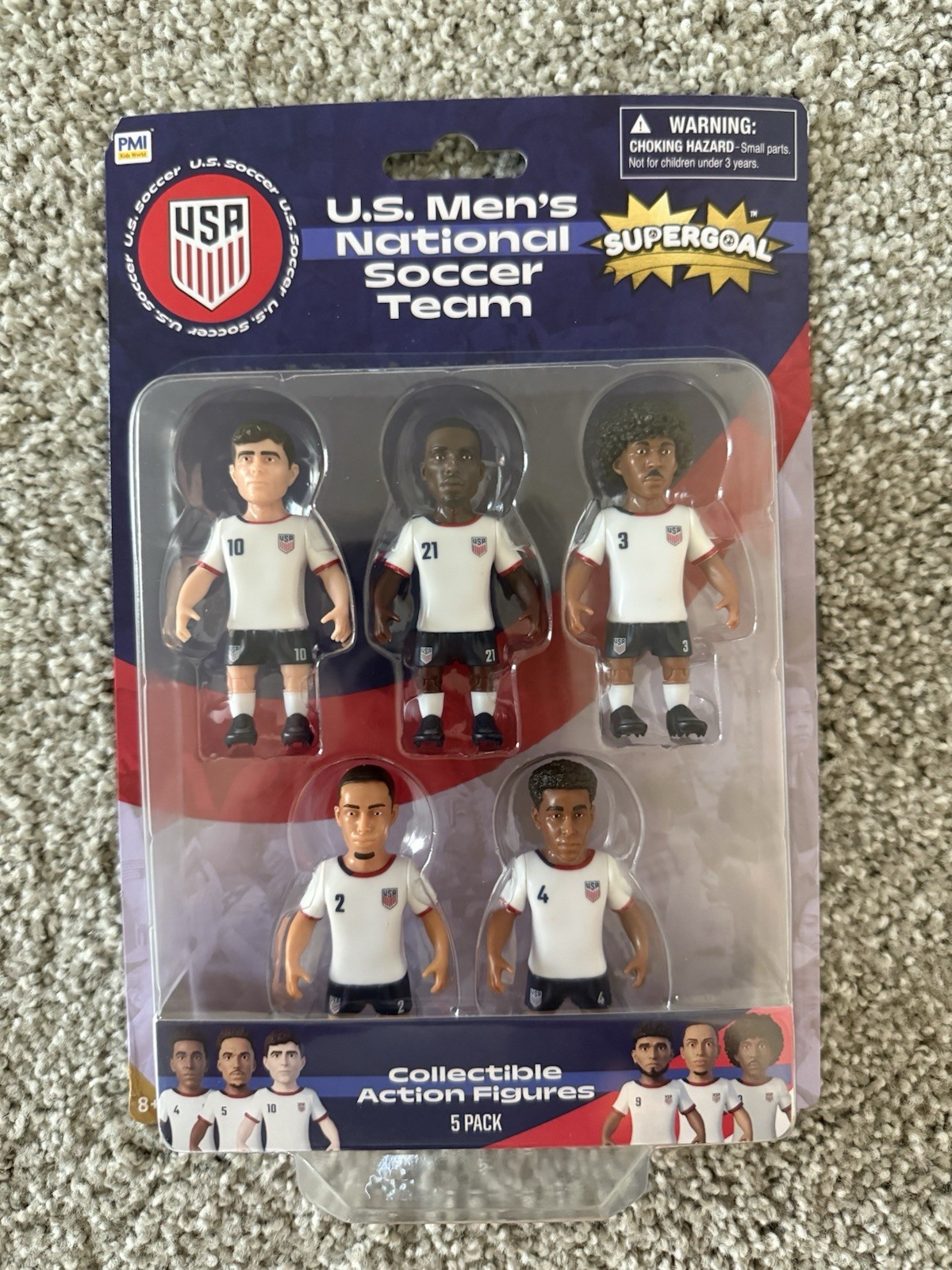 Set action figure da collezione World Cup Team USA uomo nazionale calcio Pulisic