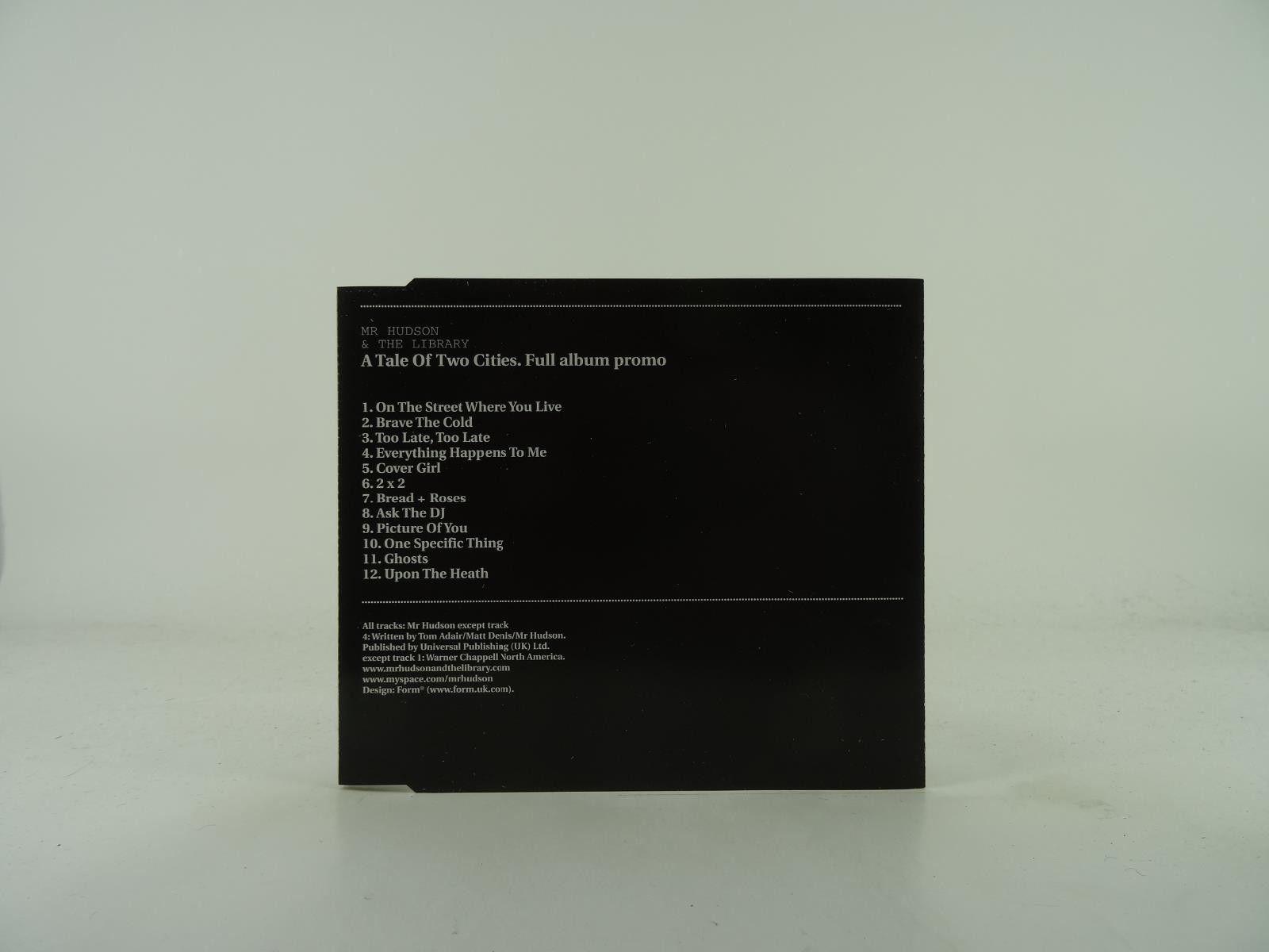 MR HUDSON AND THE LIBRARY THE TALE OF TWO CITIES (114) 12 Track Promo CD Album i