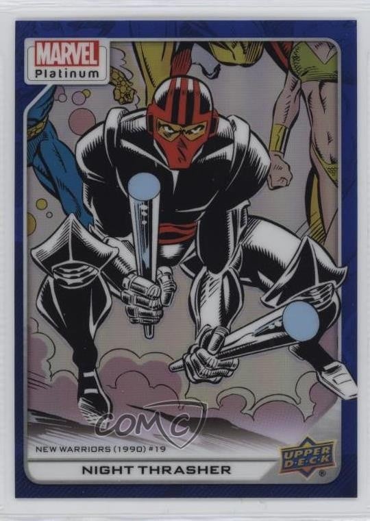 2023 Upper Deck Marvel Platinum High Series Blue Rainbow Night Thrasher 01p6