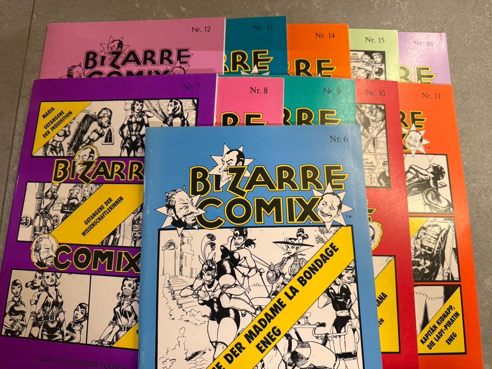 BIZZARRO COMIX n. 6-16 | 11 fascicoli | ENEG Stanton Jim | fumetti erotici