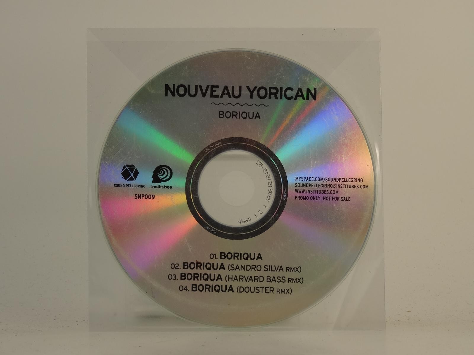 NOUVEAU YORICAN BORIQUA (H1) 4 Track Promo CD Single plus Plastic Sleeve SOUND P