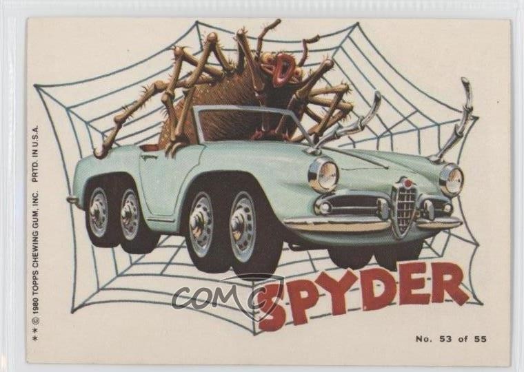 1980 Topps Weird Wheels Spyder #53 1s7