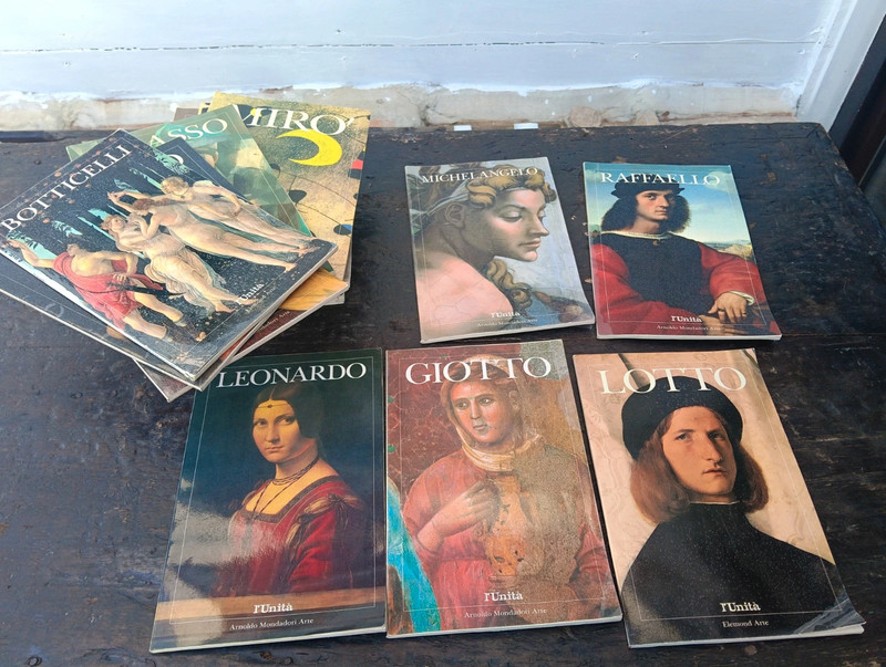 Libri arte, 26 volumi, lotto, stock libri, grandi maestri