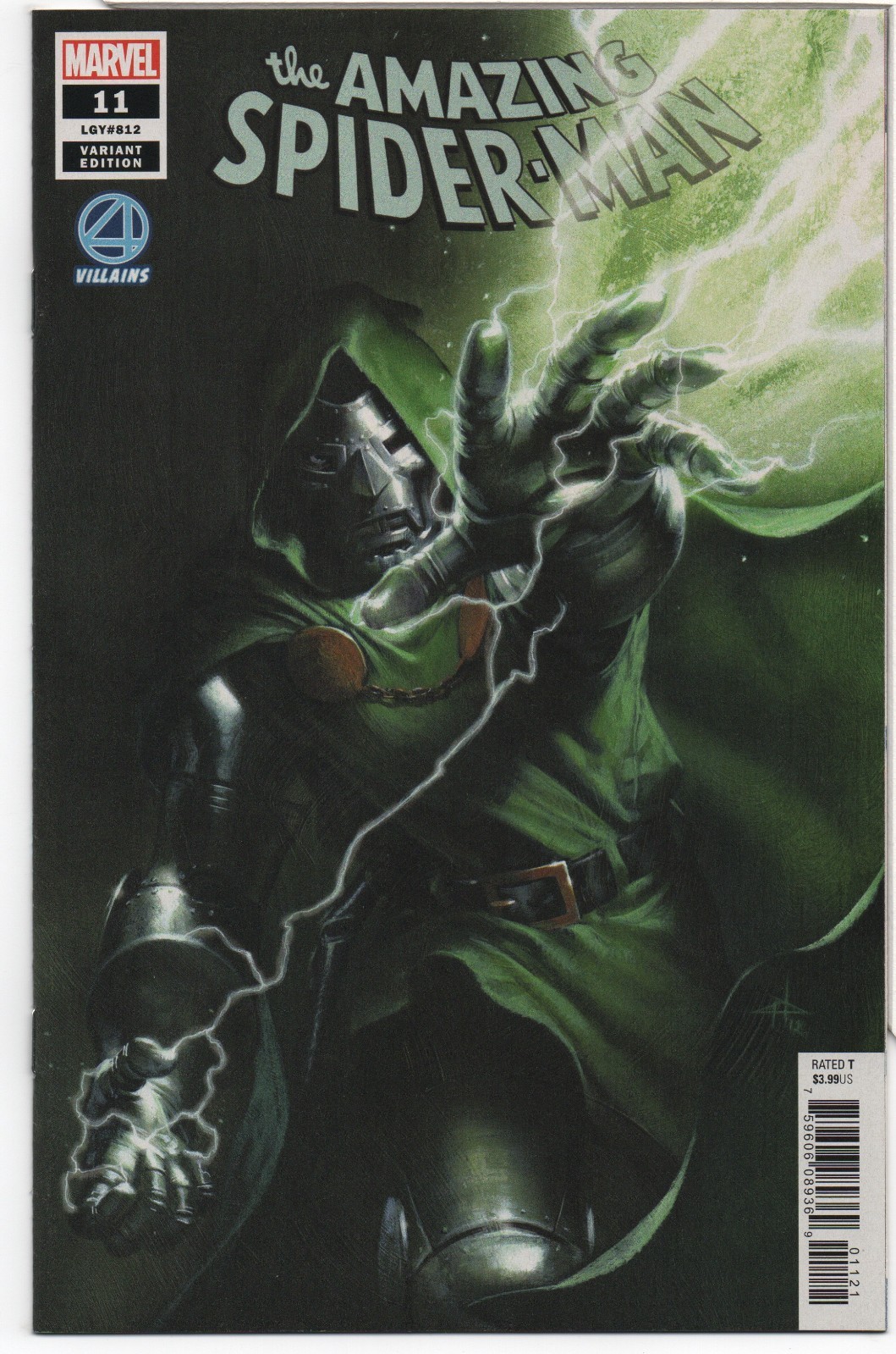 AMAZING SPIDER-MAN #11 – FANTASTIC FOUR DR. DOOM VILLAINS VARIANT – DELL'OTTO