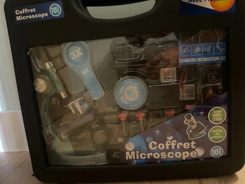 coffret microscope pour enfant et débutant
