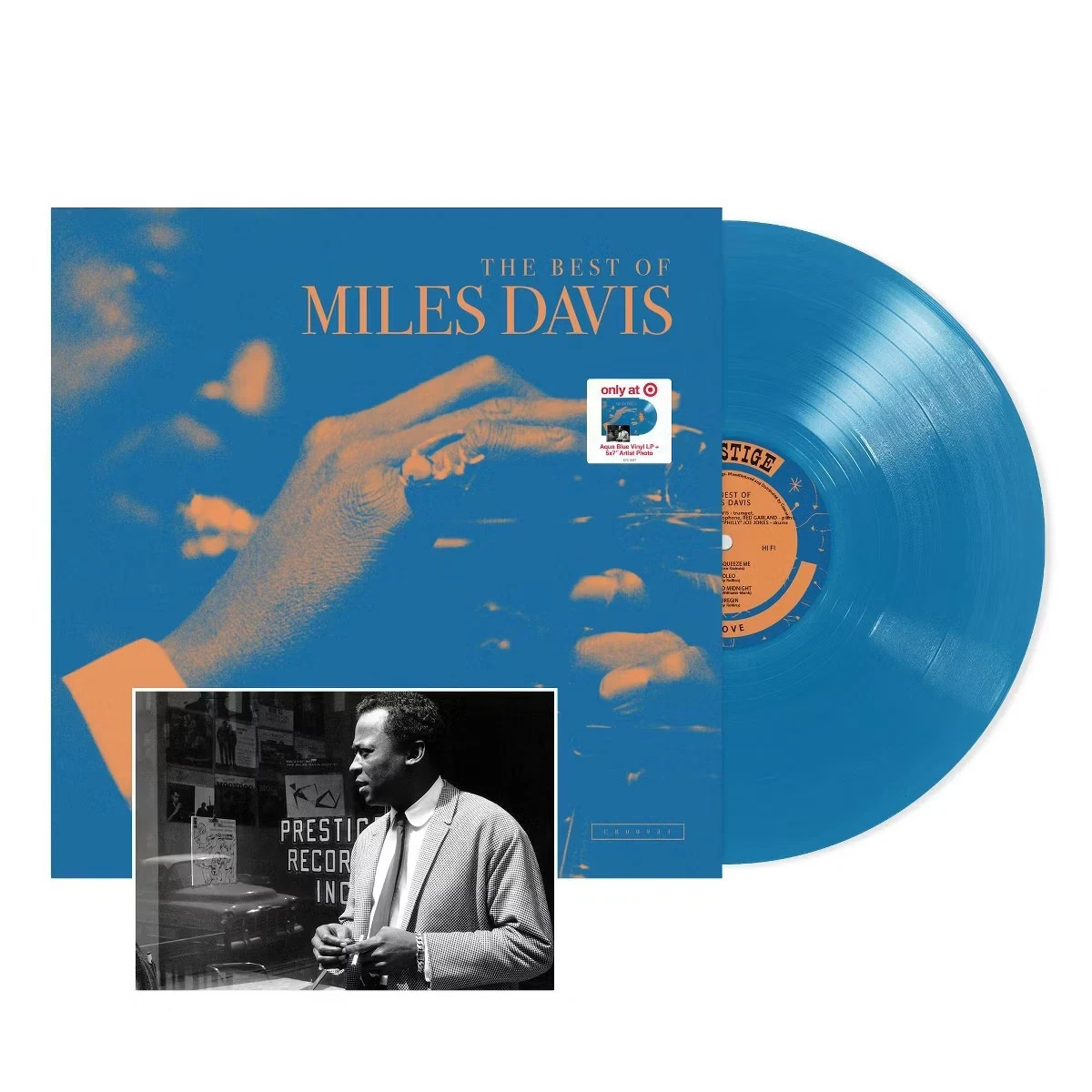 Miles Davis - The Best Of Miles Davis Limited Blue Color Vinyl LP + 5x7 Photo
