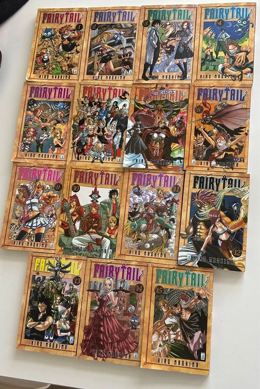 Lotto 15 Volumi Fairy Tail 1-15 Hiro Mashima Star Comics